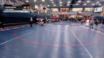 285 lbs Quarterfinal - Steven Brown, Shawnee Mission Northwest HS vs Jude Burke, Cedar Park