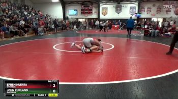 138 lbs Round 1 - Efren Huerta, Ottumwa vs John Kurland, Mackinaw