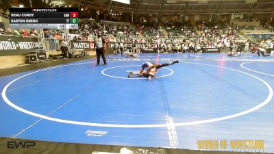 75 lbs Consi Of 16 #2 - Beau Corby, Greater Heights Wrestling vs Easton Emigh, Top Fuelers Wrestling
