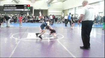 77 lbs Rr Rnd 3 - Colton Collins, Kingsway - ESC vs Jake Silverstein, Apex - ESC