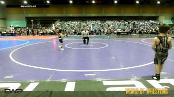 43 lbs Round Of 16 - Abel Calderon, Redmond High School vs Uila Peters, LV Bear Wrestling Club