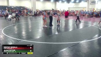 120 lbs Round 5 (8 Team) - Destiny Bonilla, Pink Predators vs Quinn Butler, South Dakota Heat