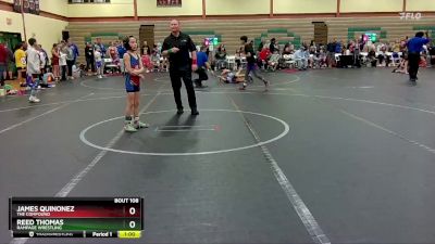 64 lbs Quarterfinal - James Quinonez, The Compound vs Reed Thomas, Rampage Wrestling