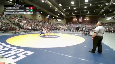 2A 175 lbs Champ. Round 1 - Landon Nielson, North Sevier vs Rustyn Mackelprang, Parowan