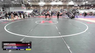 160 lbs Cons. Round 2 - Aniseta Acosta, Missouri Valley College vs Mohagany Casel, Wayland Baptist University