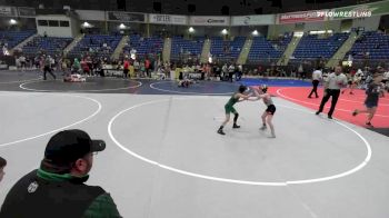 62 lbs Quarterfinal - Andy Bobb, Gorilla Wrestling Bismarck_ ND vs Justin Huntsinger, Woodland Park Jr WC