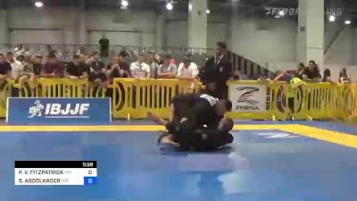 PHILLIP V. FITZPATRICK vs SAMIR ABDOLKADER 2022 American National IBJJF Jiu-Jitsu Championship
