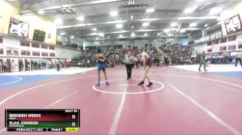 138 lbs Champ. Round 1 - Brenden Weeks, Mesa vs Elias Johnson, Bloomfield