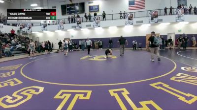91 lbs Champ. Round 1 - Case Davis, Powell Middle School vs Ronnie Goodman, Cody Middle School