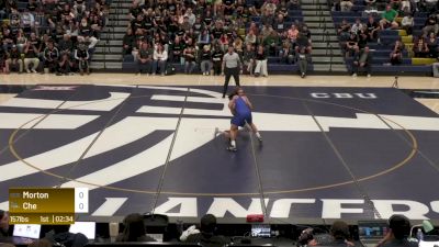 157 lbs Drayden Morton, California Baptist vs Devyn Flores-Che, CSU Bakersfield