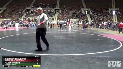 170 lbs Cons. Semi - Mason Huggins, Escambia County vs Christopher Weaver, Alabama School For The Blind