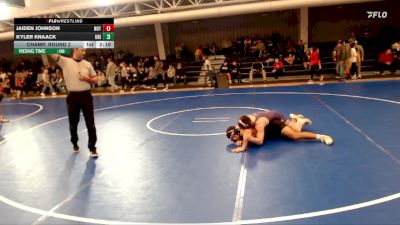 157 lbs Champ. Round 2 - Jaiden Johnson, Northern Oklahoma College-Tonkawa vs Kyler Knaack, Northern Iowa