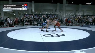 97 kg Champ. Rd Of 32 - Layne Malczewski, Cyclone Regional Training Center C-RTC vs Seth Nitzel, Blue Valley Southwest High School Wrestling