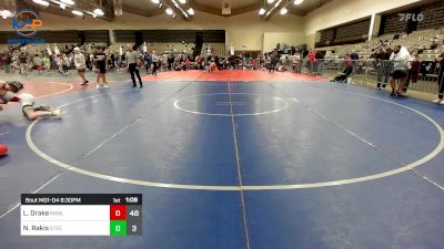 121 lbs Rr Rnd 4 - Lucas Drake, Mat Assassins Black vs Niko Rakis, Steelhawks WC MS