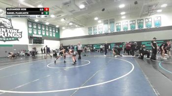 150 lbs Cons. Round 2 - Alexander Hom, Glendora vs Daniel Plancarte, Santa Barbara