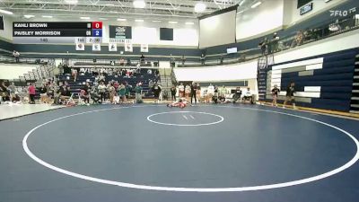 140 lbs Semis (4 Team) - Kahli Brown, Idaho vs Paisley Morrison, Oregon