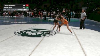 Girls 120 lbs Cons. Round 1 - Cimarron James, Gallup vs Isabella Hinojosa, Deming