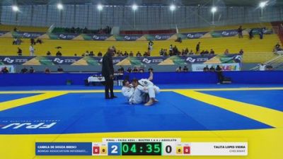 TALITA LOPES VIEIRA vs CAMILA DE SOUZA BRESCI 2026 FPJJ Campeonato Paulista