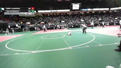 45 lbs Quarterfinal - Tru McDermott, OHCA vs Emmy Lashaway, EWO3