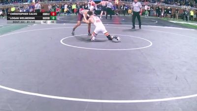 D1-132 lbs Cons. Round 3 - Christopher Calvo, Grandville vs Logan Welmerink, Rockford