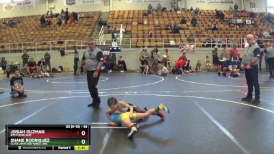 56 lbs Round 5 - Josiah Guzman, Bts Cleveland vs Shane Rodriguez, Clyde Amatuer Wrestling