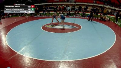 100-105 lbs Cons. Semis - Veronika Hafer, Colorado vs Grace Loutzenhiser, Alaska