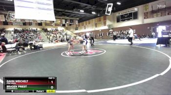 144 lbs Cons. Round 6 - Gavin Weichelt, Pine Creek vs Braden Priest, Bakersfield