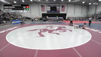 132 lbs Round 2 (3 Team) - Kadin Cole, Tioga Sr HS vs Ruger Pastwik, Eden HS