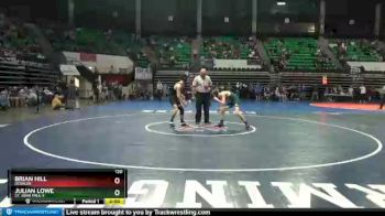 120 lbs Quarterfinal - Julian Lowe, St. John Paul II vs Brian Hill, Deshler