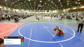 98 lbs Consi Of 4 - Trent McCord, Carson Bulldog WC vs Clay Ghisletta, Damonte Ranch WC