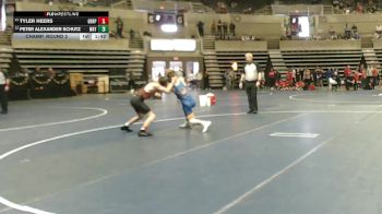 114 Championship Bracket Champ. Round 2 - Tyler Heers, Grand Rapids vs Peter Alexander Schutz, Wayzata