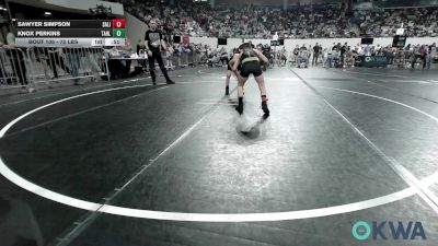 70 lbs Consolation - Sawyer Simpson, Salina Wrestling Club vs Knox Perkins, Tahlequah Wrestling Club