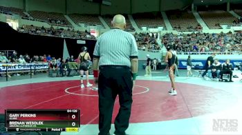 D4-126 lbs Cons. Semi - Gary Perkins, Globe vs Brenan Wesolek, Arizona Lutheran HS