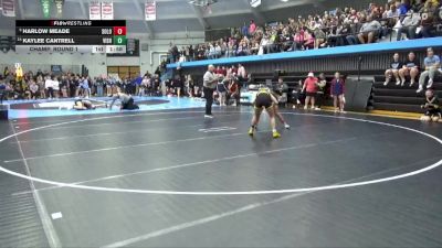 115 lbs Champ. Round 1 - Harlow Meade, Solon vs Kaylee Cantrell, Vinton-Shellsburg