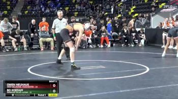 157 lbs Quarterfinal - Owen Neuhaus, West Delaware, Manchester vs Bo Koedam, Sergeant Bluff-Luton