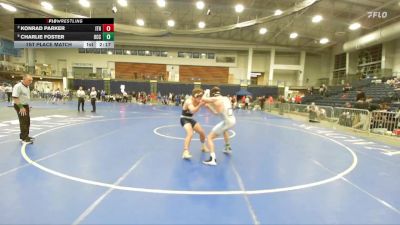 174 lbs 1st Place Match - Charlie Foster, Onondaga Community College vs Konrad Parker, Ithaca