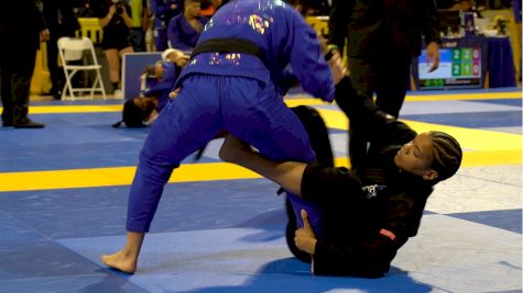 Gabi Pessanha Fights Off Ankle Lock & Secures The Choke