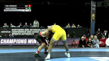 157 lbs 1st Place Match - Gabe Johnson, Central Okla. vs Joel Jesuroga, St. Cloud St.