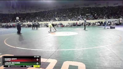 6A-285 lbs Cons. Round 1 - Logan Richard, Norman North vs Kaden Stitt, Choctaw