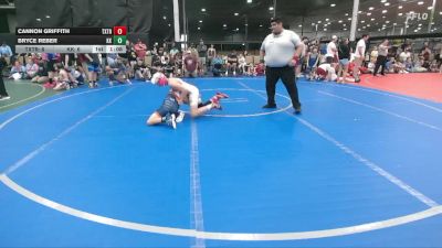 100 lbs Round 3 (6 Team) - Cannon Griffith, Terps Xtreme vs Bryce Reber, Keystone Krush