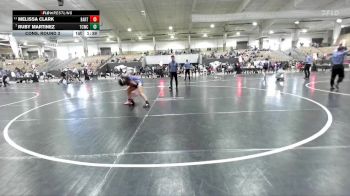 112 lbs Cons. Round 3 - Ruby Martinez, Dawgs Wrestling Club vs Melissa Clark, Bartlett Wrestling Club