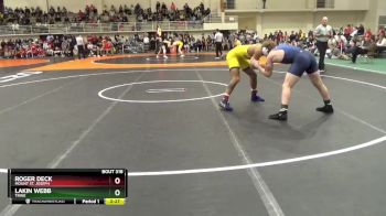 165 lbs 7th Place Match - Roger Deck, Mount St. Joseph vs Lakin Webb, Trine