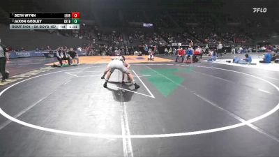 5A Boys 157 lbs 1st Place Match - Seth Wynn, Lebanon Boys vs Jaxon Godley, Crater Boys