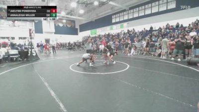 110 lbs Champ. Round 1 - Annaleigh Miller, 951 Wrestling Club vs Jaelynn Pondivida, Chaparral High School