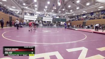 120 lbs Cons. Round 3 - Mateus Verardi, Cathedral Catholic vs Eric Han, Torrey Pines