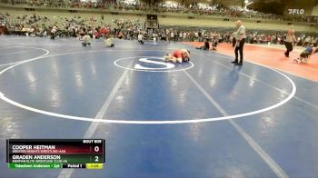 105 lbs Champ. Round 1 - Cooper Heitman, Greater Heights Wrestling-AAA vs Graden Anderson, Eierman Elite Wrestling Club-AA