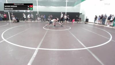 126 lbs Cons. Round 2 - Binaya Rai, BV Bison vs Jayden Heedum, The Hideout