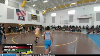 120 lbs Round 2 - Anthony Garcia, Lovell Middle School vs Cannon Boren, Thermopolis Middle School