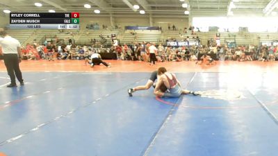 120 lbs Rr Rnd 2 - Ryley Correll, The Academy Wrestling Club - HSB vs Zayden Musch, Falcons Wrestling Club - HSB