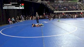 60 lbs Champ. Round 1 - Eli Aldridge, Blaine Wrestling vs Wyatt Steffensen, Flat Earth Wrestling Club